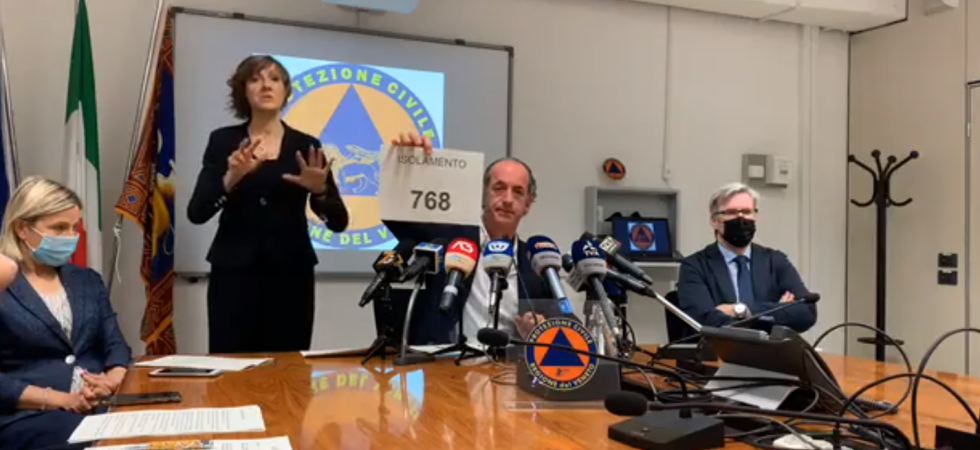 Coronavirus, nuova ordinanza in Veneto, Zaia: "Denuncia e multa di 1.000 euro per chi si rifiuta di fare il tampone"